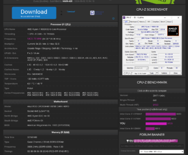 9800x3d - Cpu-Z Benchmark Question