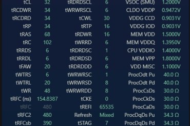 2x 16GB SR Samsung B-Die DDR5 overclocking results for (Gskill 6000J3636F16G) on a Ryzen 7 9800X3D