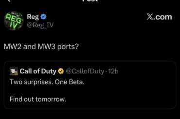 Why set yourself up for disappointment? [COD]