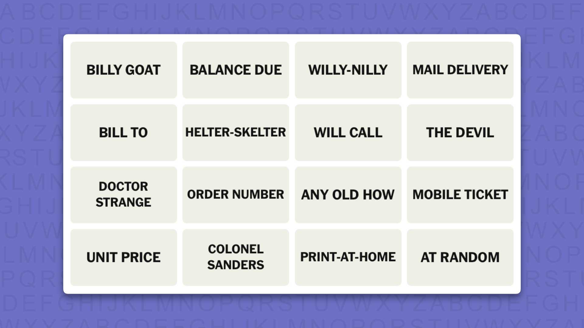 NYT Connections hints for game 1156 on a purple background