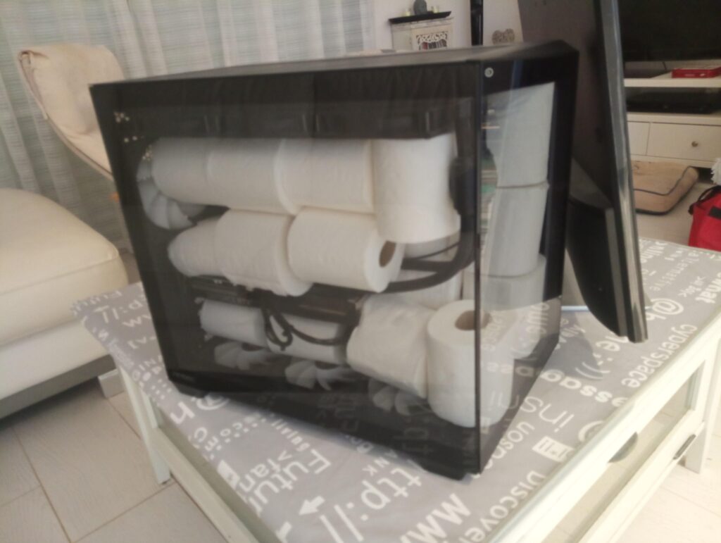 How bud protected his pc going on vacation...