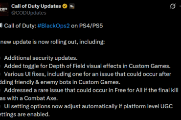 [BO2] New update for the PlayStation ports