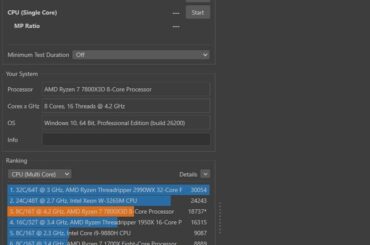 7800X3D R23 score