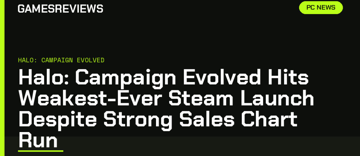 Halo: Campaign Evolved Hits Weakest-Ever Steam Launch Despite Strong Sales Chart Run