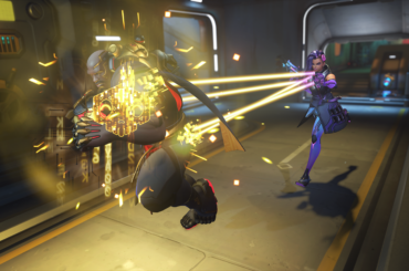 Sombra using an ability to heal Doomfist