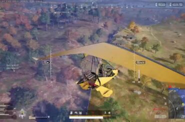 Motor glider air-to-ground twin panzer shots, knock with the 1st, thirsty 2nd hit