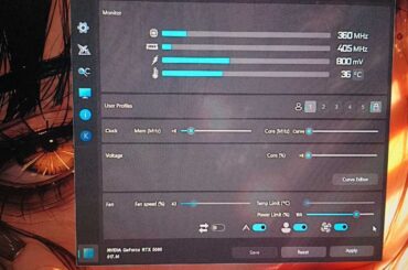 RTX 5080 Zotac AMP Extreme Infinity – Stable & Low-Temp Undervolt Settings?