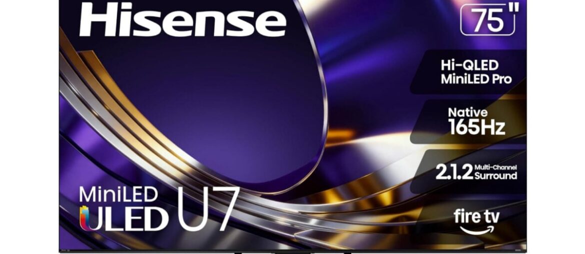 Hisense 75-Inch U7 Gaming Smart Fire TV Gets a $1,000 Price Cut, Like Profit Margins Don’t Matter This Prime Day