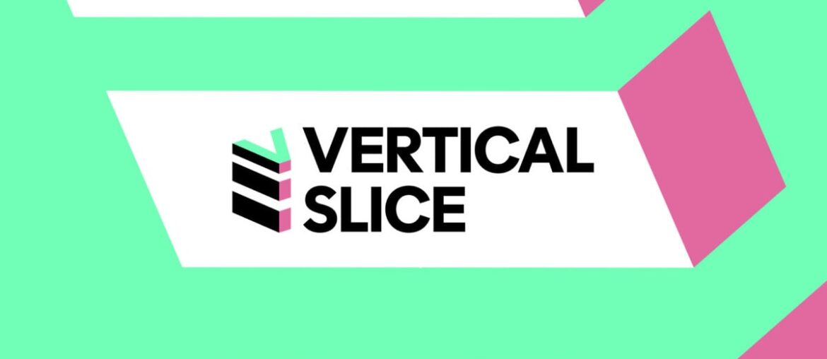 Vertical Slice Green Header