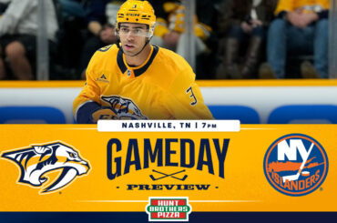GAME DAY: Islanders vs. Preds, October 27
