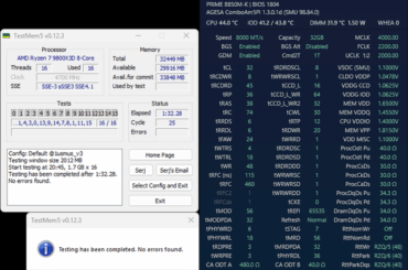 8000 CL32 gdm on @1.65vdd