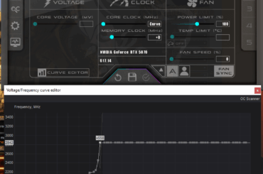 undervolt applied correctly rtx 5070 asus prime ?