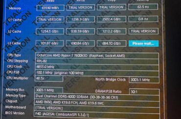7800x3d voltages 6000mhz Cl30 VDDIO