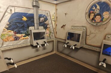 An orthodontist I recently visited had a back game room.